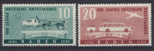 Französische Zone Baden, MiNr. 54-55, postfrisch