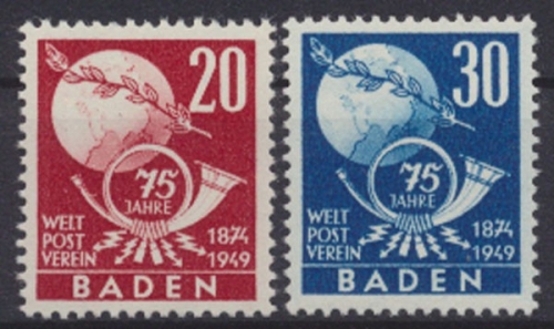 Französische Zone Baden, MiNr. 56-57, postfrisch