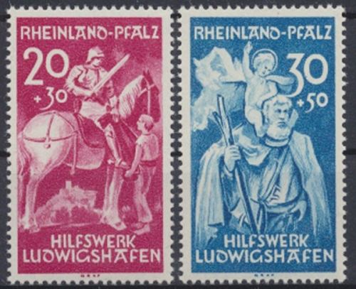 Französische Zone Rheinland Pfalz, MiNr. 30-31, postfrisch