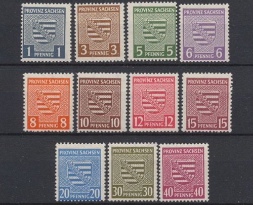Sowjetische Zone, MiNr. 73-84 Y, postfrisch