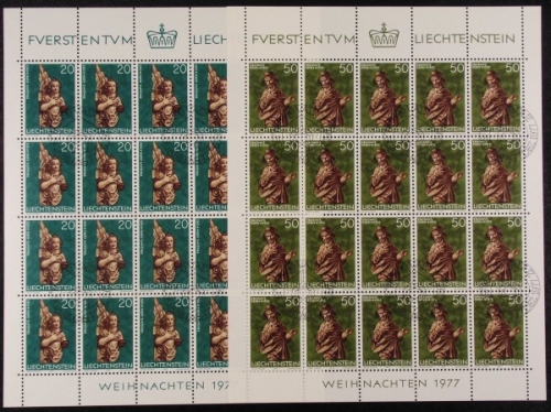 Liechtenstein, Michel Nr. 688-691 KB, Ersttagssonderstempel