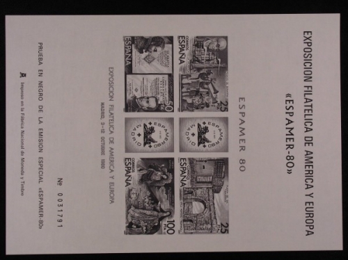Spanien, Michel Nr. Block 21 Schwarzdruck