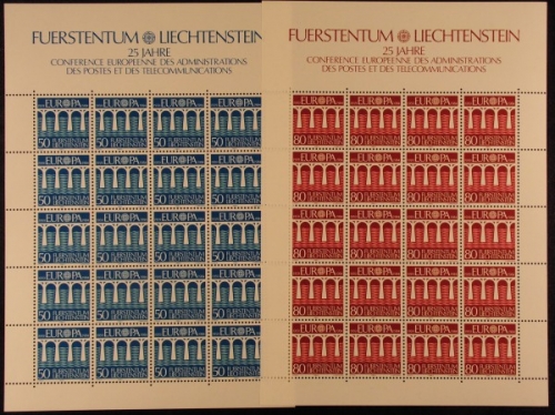 Liechtenstein, Michel Nr. 837-838 KB, postfrisch / MNH