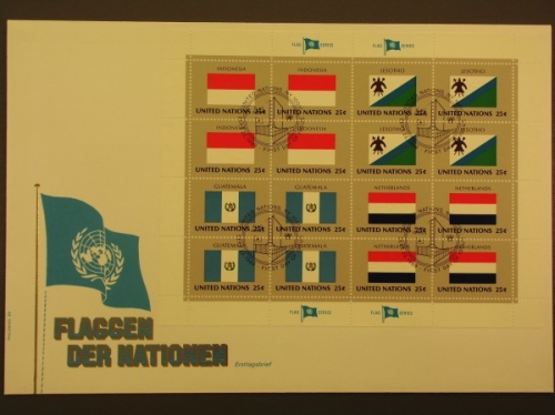 UNO New York, Michel Nr. 579-594 KB, FDC