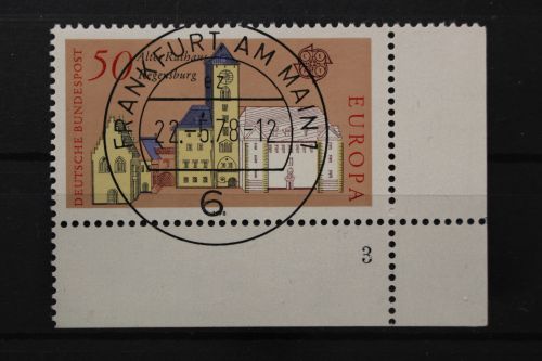 Deutschland (BRD), MiNr. 970, Ecke rechts unten, FN 3, EST