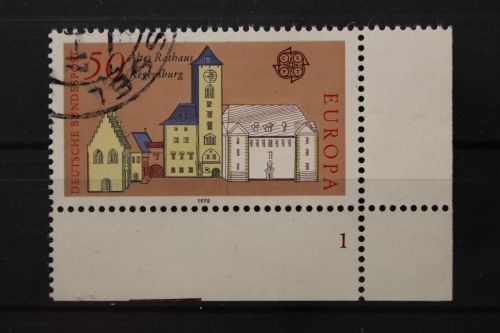 Deutschland (BRD), MiNr. 970, Ecke rechts unten, FN 1, gestempelt
