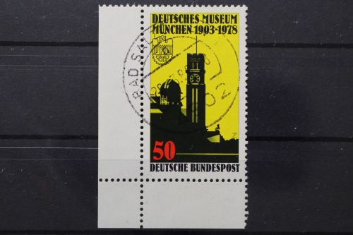 Deutschland (BRD), MiNr. 963, Ecke links unten, gestempelt