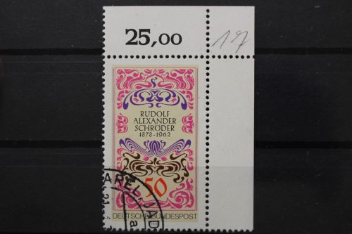 Deutschland (BRD), MiNr. 956, Ecke rechts oben, gestempelt
