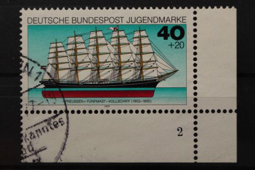 Deutschland (BRD), MiNr. 930, Ecke rechts unten, FN 2, gestempelt