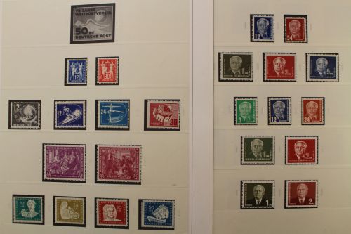 DDR 1949-1960, postfrische fast komplette Sammlung