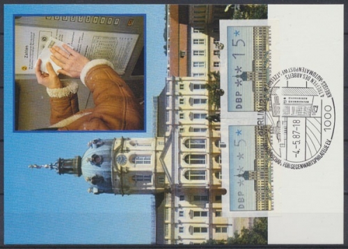 Berlin, Michel Nr. 5, 15, 65, 75, 85, 145 Pf., Maxikarten