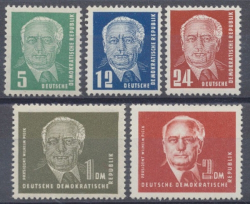 DDR, MiNr. 322-326, postfrisch