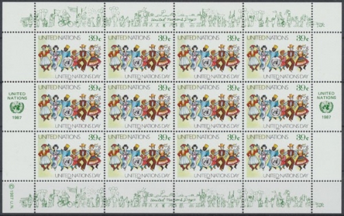 UNO New York, MiNr. 540-541 Kleinbogen, postfrisch