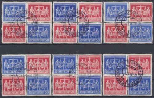 Gem.-Ausgaben, Michel Nr. 969-970 V Zd 1 (6), gestempelt