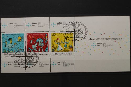 Deutschland (BRD), MiNr. H-Blatt 54, ohne linken Rand, VS Bonn, ESST