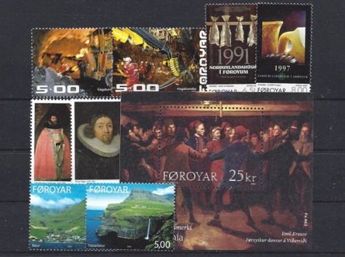 Färöer, MiNr. 436-472, Jahrgang 2003, postfrisch