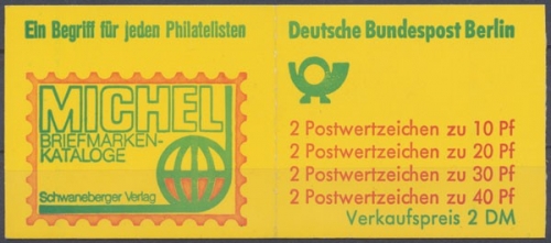 Berlin, MiNr. MH 9 a, postfrisch