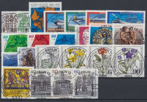Berlin, Michel Nr. 614-636, Jahrgang 1980, Berlinstempel