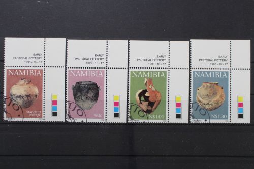 Namibia - Südwestafrika, MiNr. 824-827, Ecken rechts oben, gestempelt