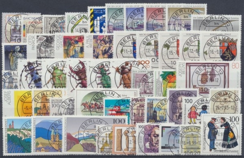 Deutschland (BRD), Michel Nr. 1645-1708 Jahrgang 1993, Berlinstempel