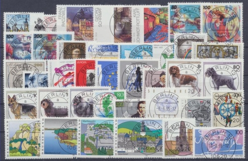 Deutschland (BRD), Michel Nr. 1772-1833 Jahrgang 1995, Berlinstempel