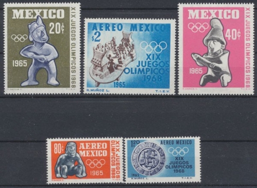 Mexiko, MiNr. 1192-1196, postfrisch