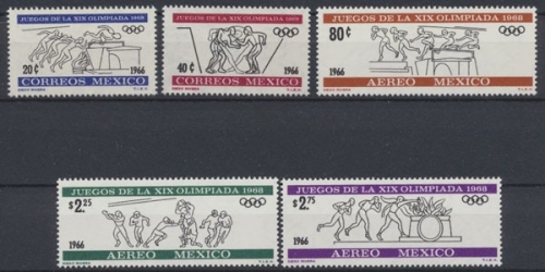 Mexiko, MiNr. 1214-1218, postfrisch