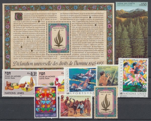 UNO Genf, MiNr. 162-Block 5, Jahrgang 1988, postfrisch