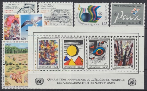 UNO Genf, MiNr. 137-Block 4, Jahrgang 1986, postfrisch
