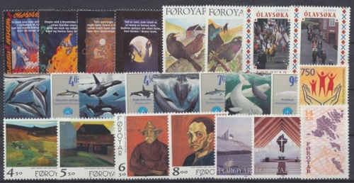 Färöer, MiNr. 328-347, Jahrgang 1998, postfrisch