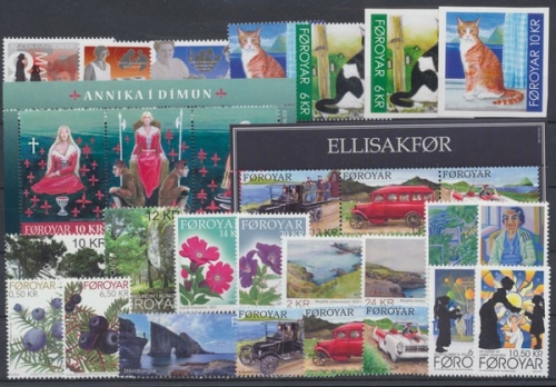 Färöer, MiNr. 712-737, Jahrgang 2011, postfrisch