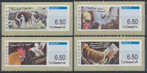 Färöer Automaten, MiNr. 13-16, postfrisch