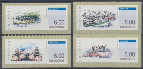 Färöer Automaten, MiNr. 9-12, postfrisch
