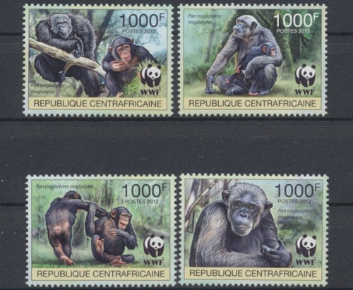 Zentralafrik. Republik, Michel Nr. 3682-3685, postfrisch/MNH