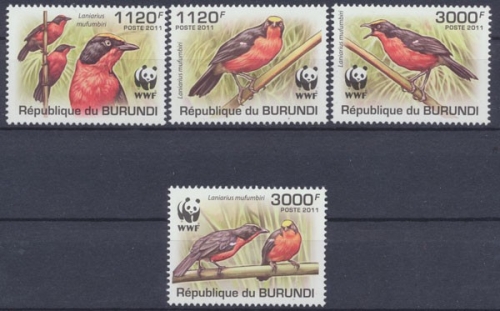 Burundi, Michel Nr. 2126-2129 a, postfrisch/MNH