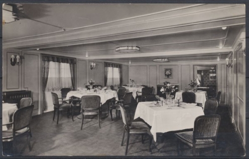 Motorschiff "Seattle" der Hamburg-Amerika Linie, Speisesaal