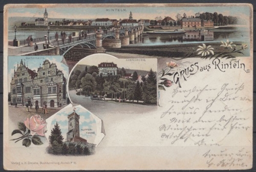 Rintel, Rathaus, Arensburg, Klippenthurm