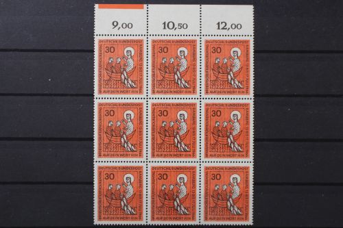 Deutschland (BRD), MiNr. 515 PLF IV, 9er Block, postfrisch