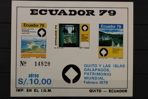 Ecuador, MiNr. Block 89, ohne Gummierung