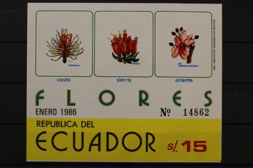 Ecuador, MiNr. Block 122, postfrisch