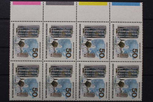 Berlin, MiNr. 259, 8er Block, Rand mit Farbleiste, postfrisch