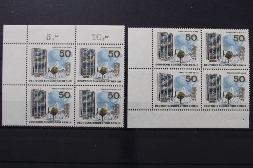 Berlin, MiNr. 259, 2 Eckrandvierer, li. oben + unten, postfrisch