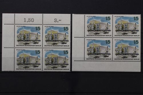 Berlin, MiNr. 255, 2 Eckrandvierer, li. oben u. unten, postfrisch