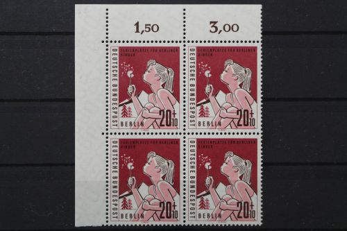 Berlin, MiNr. 195, 4er Block, Ecke links oben, postfrisch