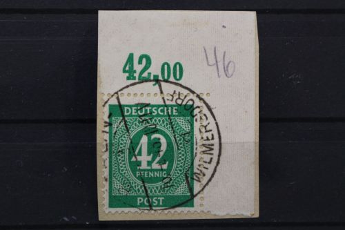 Gem. Ausgaben, MiNr. 930, Ecke rechts oben, Briefstück