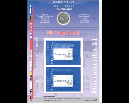 BRD, Numisblatt 3/2002, Documenta 11
