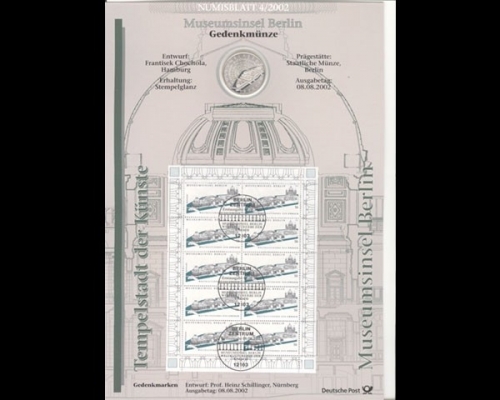 BRD, Numisblatt 4/2002, Museumsinsel Berlin