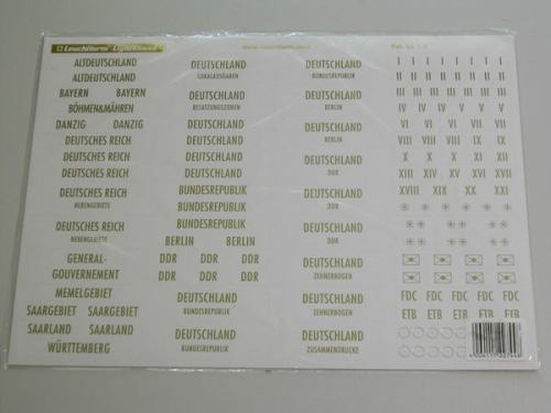 Leuchtturm, Länderetiketten