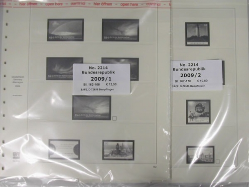 SAFE, Vordruckblätter Deutschland 2009, dual-System, Teil 1+2