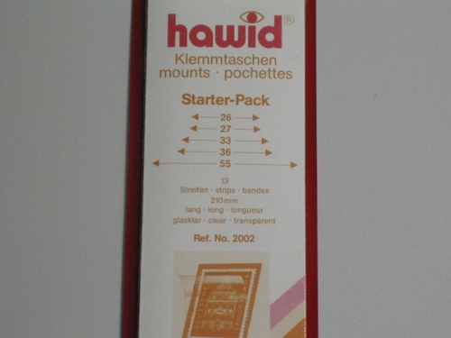 Hawid-Klemmtaschen, Starter-Pack mit 13 Streifen, glasklar